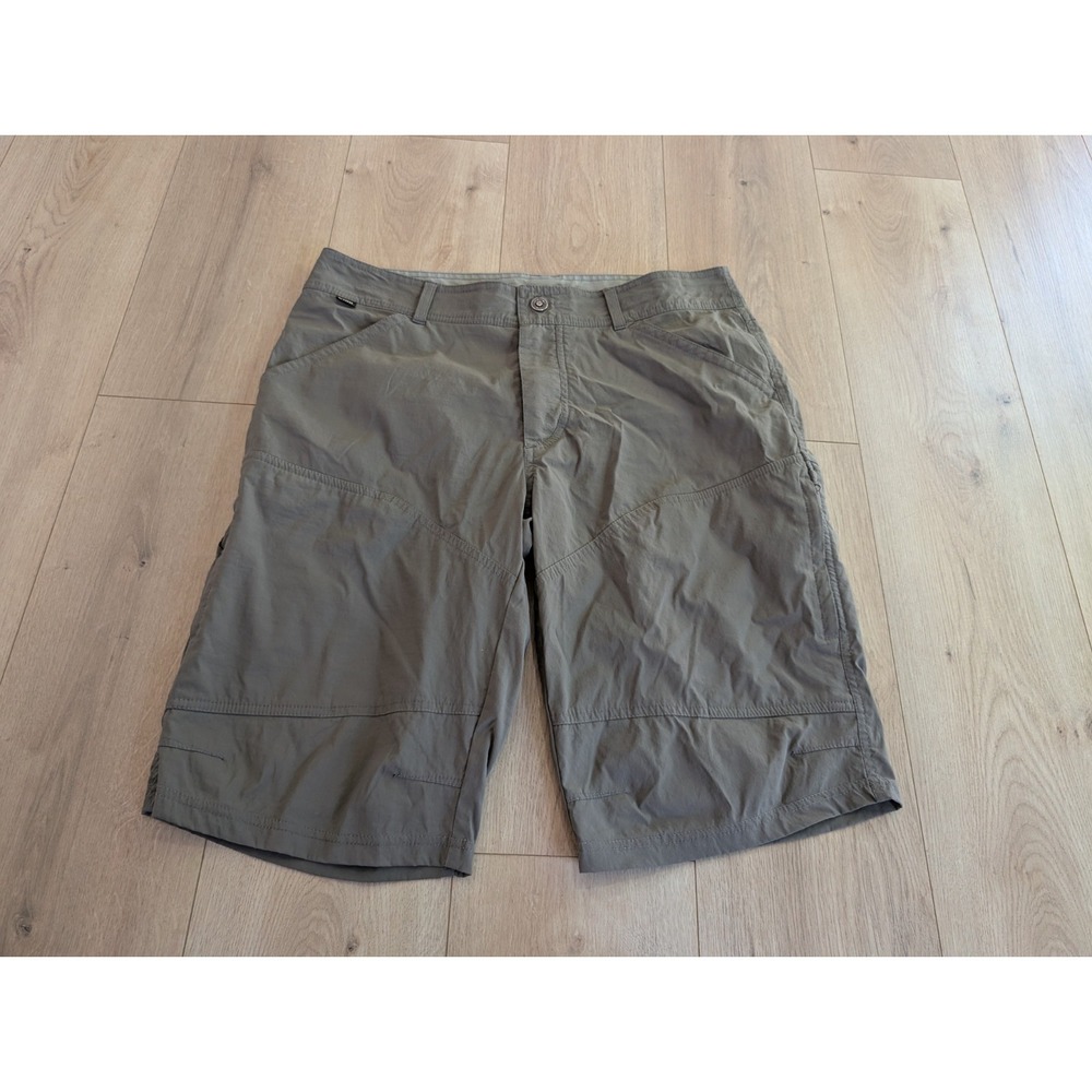 KUHL Short Mens 36 Brown Renegade Shorts Flat Front Outdoor Hiking Explorer